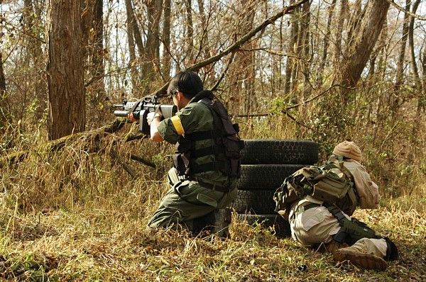 このM-16は既に機銃扱い。